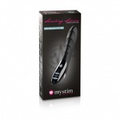 Вибратор с электростимуляцией Sizzling Simon Black Edition - 27 см. - MyStim - купить с доставкой в Балашихе