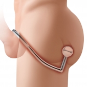 Кольцо на пенис с анальным стимулятором Stainless Steel Anal Hook   Cock Ring - BlueLine - в Балашихе купить с доставкой