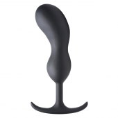 Черный массажер простаты с утяжелителями Premium Silicone Weighted Prostate Plug XL - 20,8 см. - XR Brands - в Балашихе купить с доставкой