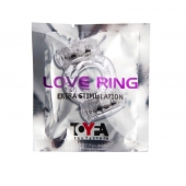 Прозрачное виброкольцо с двумя вибропульками - Toyfa Basic - в Балашихе купить с доставкой