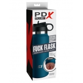 Смуглый мастурбатор-вагина в синей колбе F*ck Flask - Pipedream - в Балашихе купить с доставкой