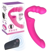 Розовый безремневой страпон Straples Strap-On Dildo - Erokay - купить с доставкой в Балашихе
