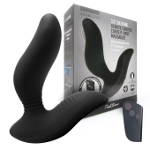 Черный вибромассажер простаты 3,5’’ Remote Control Curve P-spot Massager - 12 см. - Erokay - в Балашихе купить с доставкой