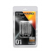 Прозрачная насадка с шипами STAY HARD COCK SLEEVE 01 CLEAR - Blush Novelties - в Балашихе купить с доставкой