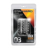 Прозрачная насадка с шипами и шишечками STAY HARD COCK SLEEVE 03 CLEAR - Blush Novelties - в Балашихе купить с доставкой