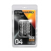 Прозрачная насадка с бороздками STAY HARD COCK SLEEVE 04 CLEAR - Blush Novelties - в Балашихе купить с доставкой