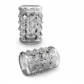 Прозрачная насадка с капельками STAY HARD COCK SLEEVE 05 CLEAR - Blush Novelties - в Балашихе купить с доставкой