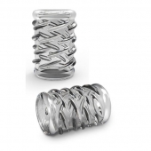 Прозрачная насадка с объёмными чёрточками STAY HARD COCK SLEEVE 06 CLEAR - Blush Novelties - в Балашихе купить с доставкой