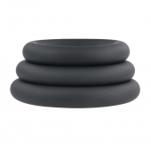 Набор из 3 черных эрекционных колец 3 Ring Circus - Selopa - в Балашихе купить с доставкой