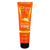 Гель с эффектом вибрации Lube Tube Vibe Medium Pina Colada - 100 мл. - ORGIE - купить с доставкой в Балашихе