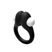 Черное эрекционное кольцо Zippy Vibrating Ring With Bullet - Adrien Lastic - в Балашихе купить с доставкой