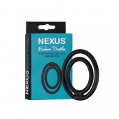 Черное двойное эрекционное кольцо Nexus Enduro Double - Nexus Range - в Балашихе купить с доставкой
