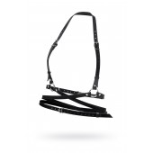 Черная кожаная портупея «Осанка» - Pecado - купить с доставкой в Балашихе