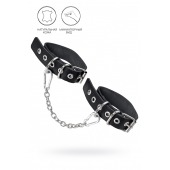 Черные оковы из одного ремешка с люверсами - Pecado - купить с доставкой в Балашихе