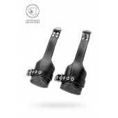 Черные подвесы с белой строчкой - Pecado - купить с доставкой в Балашихе