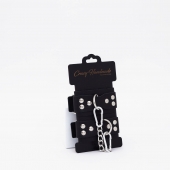 Черные кожаные оковы с регулируемыми ремешками - Crazy Handmade - купить с доставкой в Балашихе