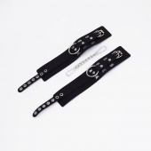 Черные кожаные оковы Sex - Crazy Handmade - купить с доставкой в Балашихе