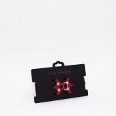 Черный ошейник с красным декором и строчкой - Crazy Handmade - купить с доставкой в Балашихе