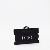 Черный ошейник из высококачественной натуральной кожи - Crazy Handmade - купить с доставкой в Балашихе