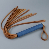 Плеть с джинсовой ручкой «Дикий Запад» - 60 см. - Sitabella - купить с доставкой в Балашихе