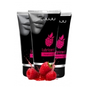 Набор из 3 съедобных лубрикантов JUJU со вкусом малины - JuJu - купить с доставкой в Балашихе