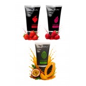 Набор из 3 съедобных лубрикантов JUJU (клубника, малина, тропические фрукты) - JuJu - купить с доставкой в Балашихе