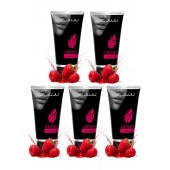 Набор из 5 съедобных лубрикантов JUJU со вкусом малины - JuJu - купить с доставкой в Балашихе