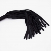 Черный кожаный флоггер - 45 см. - Crazy Handmade - купить с доставкой в Балашихе