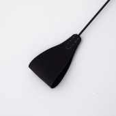 Стек с широким черным кожаным наконечником и металлической ручкой - 67 см. - Crazy Handmade - купить с доставкой в Балашихе