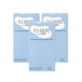 Набор из 3 упаковок ультратонких презервативов Pleasure Lab (по 12 шт.) - Pleasure Lab - купить с доставкой в Балашихе