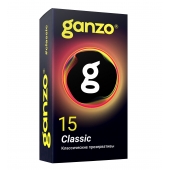 Классические презервативы с обильной смазкой Ganzo Classic - 15 шт. - Ganzo - купить с доставкой в Балашихе