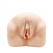 Телесный мастурбатор-вагина с оволосением и вибрацией - Baile - в Балашихе купить с доставкой