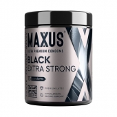 Черные утолщенные презервативы MAXUS Extra Strong с железным кейсом - 15 шт. - Maxus - купить с доставкой в Балашихе