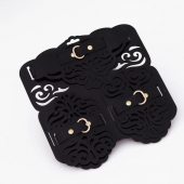 Фигурный набор для БДСМ-игр с узорами и золотистой фурнитурой - Crazy Handmade - купить с доставкой в Балашихе