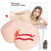 Мастурбатор-полуторс с двойным слоем материала и вибрацией Jenny Onahole Real Vagina - KOKOS - в Балашихе купить с доставкой