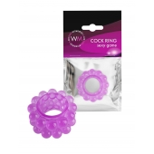 Лиловое эрекционное кольцо с 2 рядами стимулирующих шариков - Erowoman-Eroman - в Балашихе купить с доставкой
