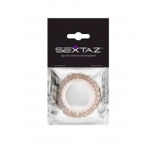Эрекционное кольцо с бежевыми «ресничками» - Sextaz - в Балашихе купить с доставкой