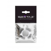 Эластичное кольцо с «ресничками» и 4 шариками - Sextaz - в Балашихе купить с доставкой