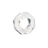 Прозрачное эрекционное кольцо в форме гайки - Sex Expert - в Балашихе купить с доставкой