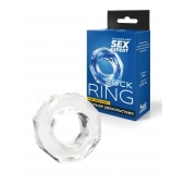 Прозрачное эрекционное кольцо в форме гайки - Sex Expert - в Балашихе купить с доставкой
