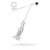 Белая кожаная плеть - 50 см. - Pecado - купить с доставкой в Балашихе