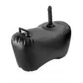 Черное надувное кресло с платформой для фиксации дилдо Body Dock Inflatable Love Seat - Pipedream - купить с доставкой в Балашихе