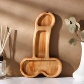 Деревянное блюдо для подачи в форме члена (25 х 16,5 х 1,7 см) - Сима-Ленд - купить с доставкой в Балашихе