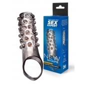 Дымчатая насадка на пенис с выпуклостями - 11 см. - Sex Expert - в Балашихе купить с доставкой