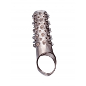 Дымчатая насадка на пенис с шипами и выпуклостями - 12 см. - Sex Expert - в Балашихе купить с доставкой