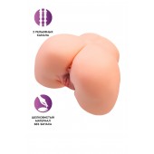 Телесный мастурбатор в форме попки с 2 любовными входами - No Name - в Балашихе купить с доставкой