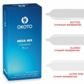 Презервативы OKOTO Mega Mix - 18 шт. - Sitabella - купить с доставкой в Балашихе