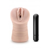 Телесный мастурбатор-вагина Ayumi с вибрацией - Blush Novelties - в Балашихе купить с доставкой