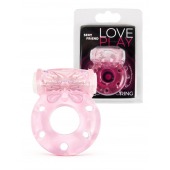 Розовое эрекционное виброкольцо с бабочкой - 1137 - в Балашихе купить с доставкой