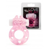 Розовое эрекционное виброкольцо в форме зайчика - 1137 - в Балашихе купить с доставкой